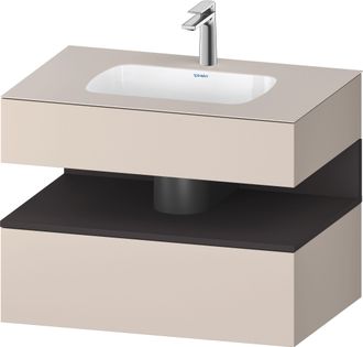 Duravit Duravit - Qatego Lavabo Encastr&eacute; Avec Meuble Sous-lavabo En
