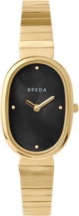 Breda Jane Bracelet Watch, 23mm in 18K Gold-Plated Black at Nordstrom