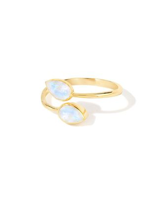 Tiramisu 14K Over Silver 1.03 ct. tw. Moonstone Bypass Ring