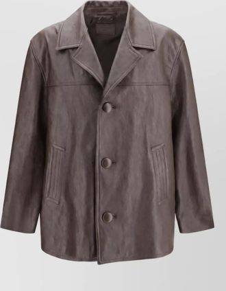 Saint Laurent wool single breasted coat