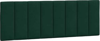 vidaXL Cabecero De Cama Acolchado Terciopelo Verde Oscuro 140 Cm Vidaxl