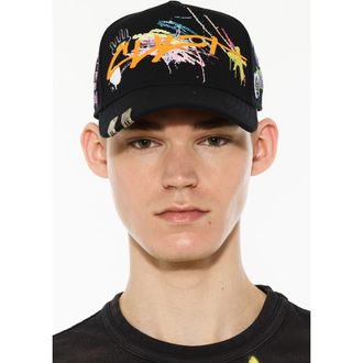 Cult of Individuality Logo Graphic Trucker Hat in Black at Nordstrom