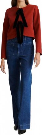 Tanya Taylor Viola Jacket In Smoked Paprika