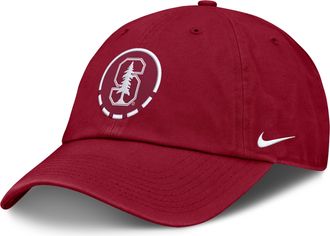 Nike Stanford Natural Club Nike Mens College Adjustable Hat in Red | NC0169WSDN-YW8