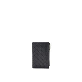 Bottega Veneta Wallets & Cardholders, female, Black, Size: ONE SIZE Leather Bi-Fold Wallet