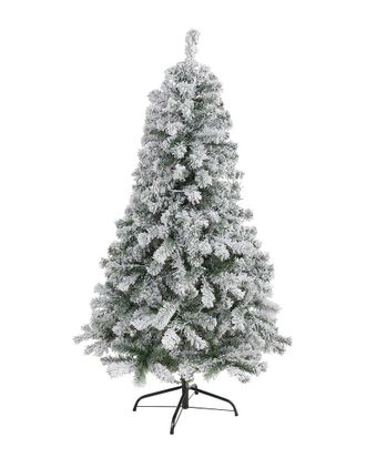 Nearly Natural 5ft Flocked Rock Springs Spruce Artificial Christmas Tree