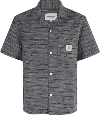Carhartt Work in Progress Short Sleeve Shirts - Heren - Korte mouwen Overhemden - Zwart - L - Overhemden