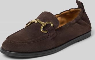 Marc O'Polo Loafer aus echtem Veloursleder in Dunkelbraun, Gr&ouml;&szlig;e 36