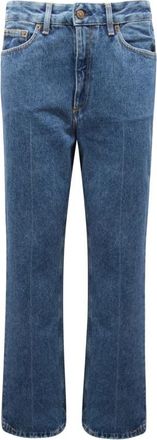 Mauro Grifoni Denim Wo Broeken Made in Italy - Dames - Regular Fit Jeans - Blauw - W29 - Denim - Jeans
