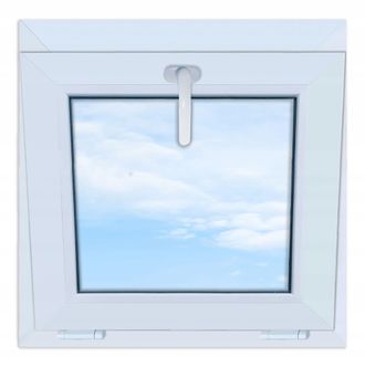 OEM Ventana De Pvc Blanca, Abatible, 60x60, Nueva, 600x600, Abatible Desde La Parte Superior, Doble Acristalamiento