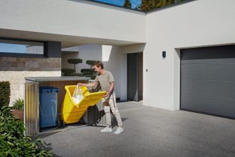 BIOHORT Contenedor De Cubos De Basura Doble Metalico Biohort Alex Duo Color Gris Cuarzo