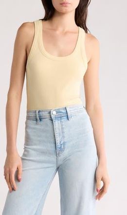 Pistola Denim Christy Rib Tank in Custard Yellow at Nordstrom Rack, Size X-Large