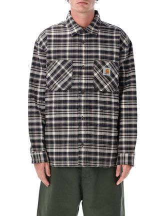 Carhartt Work in Progress Black Check Shirt Jacket