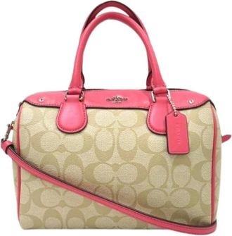 Coach Pre-owned Handbags, female, Multicolor, Size: ONE SIZE Pre-owned Signature PVC 2way Bag