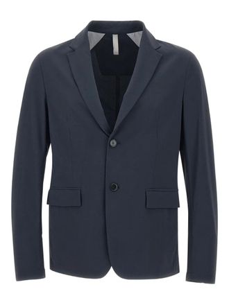 Duno Blazer met enkele rij knopen - Blauw