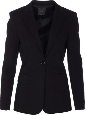 Pinko Stijlvolle Nero Outerwear Jas - Dames - Blazers - Zwart - XL - Jassen