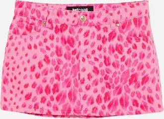 Just Cavalli Minifalda de algod&oacute;n estampada de Just Cavalli