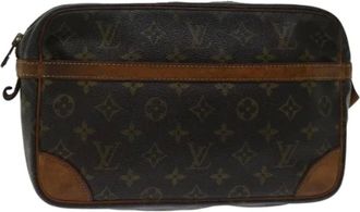 Louis Vuitton Pre-owned Tela clutches - - Pre-owned - Donna - Marrone - ONE SIZE