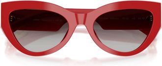 Dolce & Gabbana Dg 4536 Zonnebrillen - Dames - Zonnebrillen - Rood - 55 MM - Accessoires