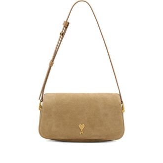 Ami Paris Paris Suede Shoulder Bag