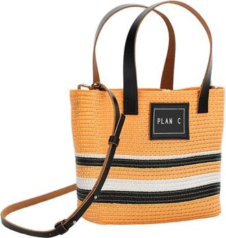 Plan C Mini Straw Shopper Bag