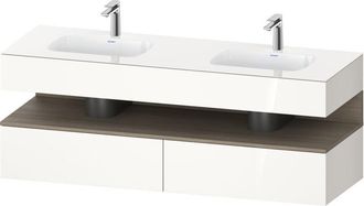 Duravit Qatego Lavabo Encastrado Con Base De Lavabo Consola, - Duravit