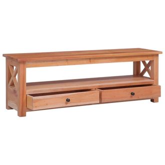 Berkfield Home TV Cabinet 120x30x40 cm Solid Mahogany Wood in Brown | Size: 120 x 30 x 40 cm