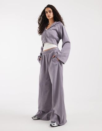 New Balance Coastal - Pantaloni in pile grigio spazzolato