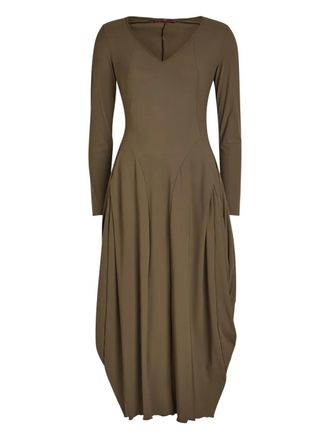 High At-Length midi dress - Brown