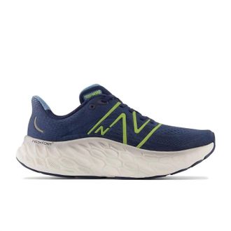 New Balance Mens Fresh Foam X More V4 Running Shoes In Blue Yellow