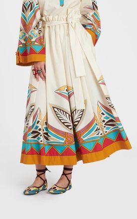 La DoubleJ Sardegna Skirt in Lotus (Plac&eacute;e) Turquoise at Nordstrom, Size X-Small