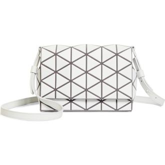 Bao Bao Issey Miyake Fossette Flap Crossbody Bag in Light Gray at Nordstrom