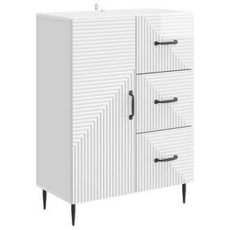 vidaXL Aparador Brillante 66 X 34,5 X 89,5 Cm Madera De Ingenier&iacute;a Vidaxl