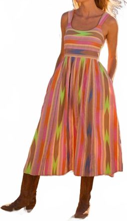 Nic+Zoe Heat Wave Sadie Midi Dress In Pink Multi Pastel