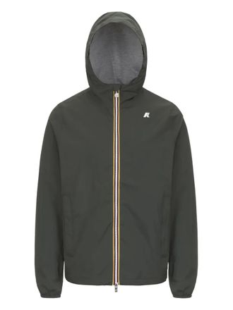 K-Way Windjack met geborduurd logo - Groen