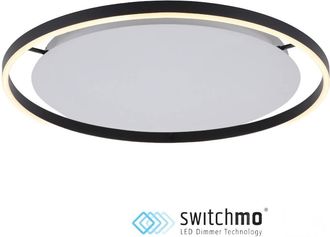 Leuchten Direkt Plafoniera Led Rotonda Ritus 58,5cm 28w Antracite Neuhaus