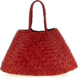 Dragon Diffusion Bolso Tote de Cuero Trenzado - Bags - Mujer - Rojo - ONE SIZE