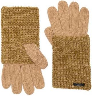 AllSaints Angled Stitch Marled Gloves in Khaki Multi at Nordstrom Rack