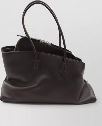 The Attico la passeggiata medium leather shoulder bag