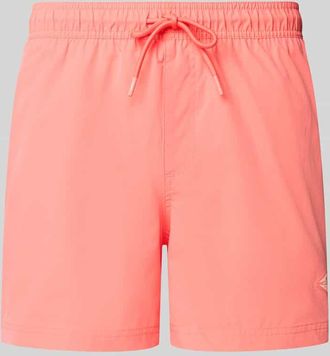 Jack & Jones Jack & Jones Straight Fit Badeshorts mit Logo-Detail Modell Maui in Koralle, Gr&ouml;&szlig;e XXL
