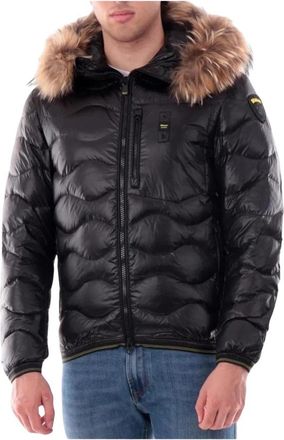 Blauer Wavefur Jas - Heren - Winterjassen - Zwart - M - Jassen
