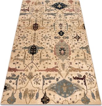 RugsX Rugsx - Alfombra De Lana Polonia Persej Oriental Crema Beige 235x350 Cm