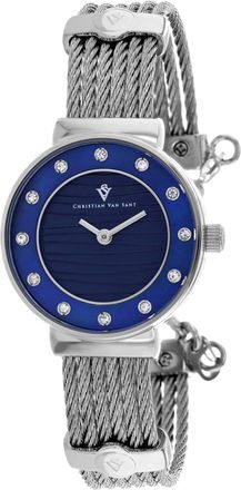 Christian Van Sant Womens Cavo Blue Round 28mm