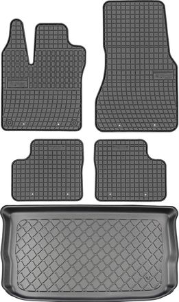 OEM Renault Twingo Iii Hatchback Desde Agosto De 2014. Juego De Alfombrillas De Goma Para Coche Y Alfombrilla Para Maletero