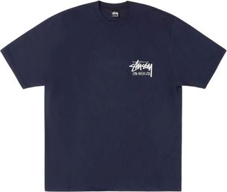 St&uuml;ssy Oversized T-shirt - Heren - T-shirts - Blauw - S - Katoen - Tops