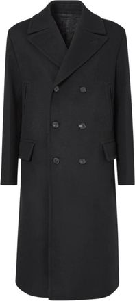 Fendi Coat DB - Heren - Mantel - Zwart - L - Wol - Jassen