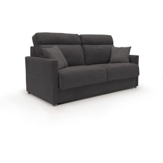 Divani.Store Divani.store - Margot Sof&aacute; Cama Convertible En Tela Suave Impermeable 156 Cm (mat.120x197) Negro