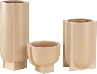 Safavieh Set Of 3 Monaco Ceramic Matte Vases