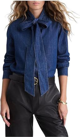 Madewell Denim Kimberly Top In Plumville Wash Womens Clothing Plumville Wash : XS (Womens 00-0), Cotton/Denim
