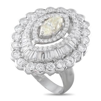 Luxury Bazaar Platinum 5.34ct Diamond Ring MF08-100526